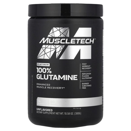 Platinum 100% Glutamine, Unflavored, 10.58 Oz (300 G)